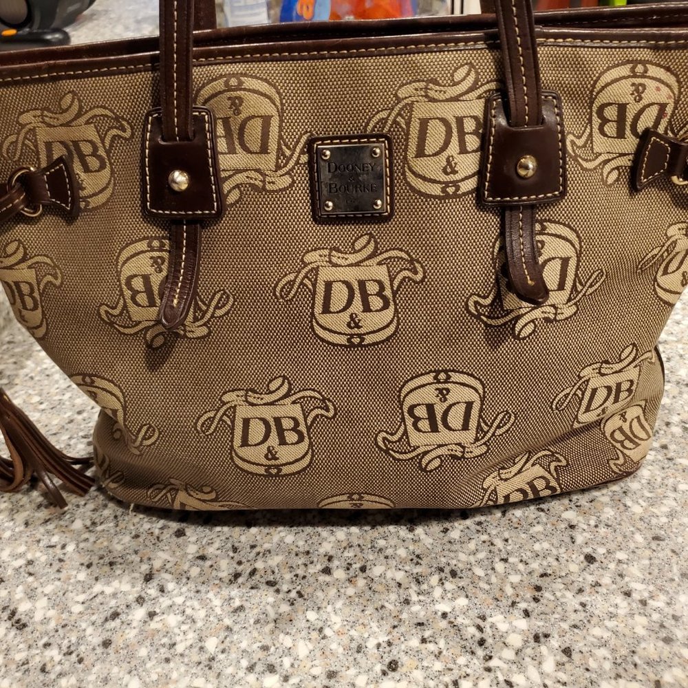 Dooney and Bourke Large Bag with Signature Print